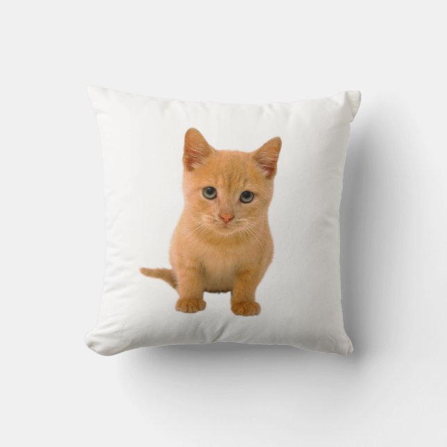 Kitten - Throw Pillow (Front)