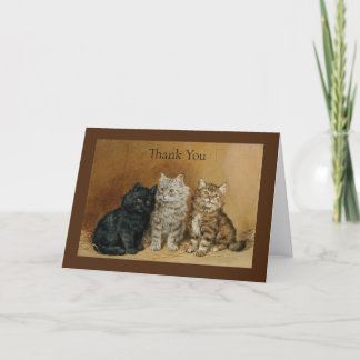 Kitten Trio Thank You Card