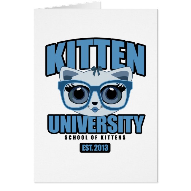 Kitten University - Blue (Front)
