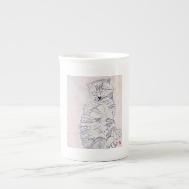 Kitten Watercolor by Karen Poppy - Mug (Front)