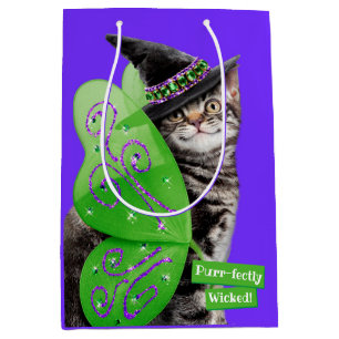 Kitten Witch Fairy Medium Gift Bag