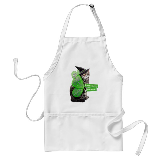 Kitten Witch Fairy Standard Apron (Front)