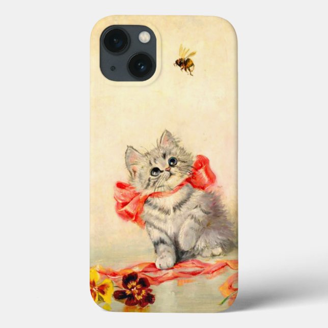 Kitten with a Red Ribbon Case-Mate iPhone Case (Back)