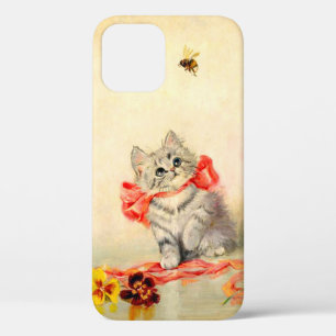 Kitten with a Red Ribbon iPhone 12 Case