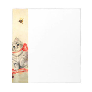 Kitten with a Red Ribbon Notepad