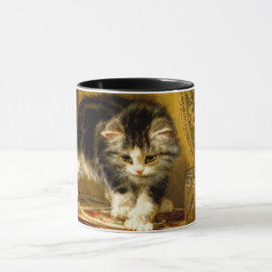 Kitten with Paint and Brushes Mug
