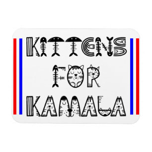 KITTENS ADORE KAMALA MAGNET