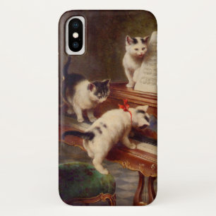Kittens and Piano iPhone X Case