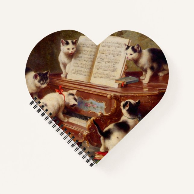 Kittens and Piano Notebook (Front)