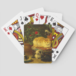 Kittens at Play Playing Cards