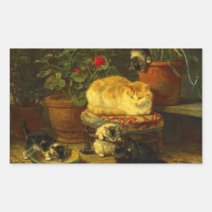 Kittens at Play Rectangular Sticker
