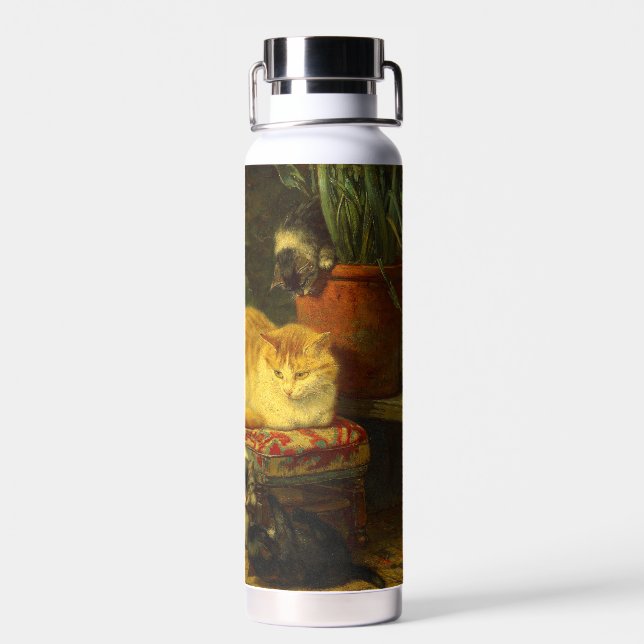 Kittens at Play Water Bottle (Back)