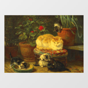 Kittens at Play Window Cling