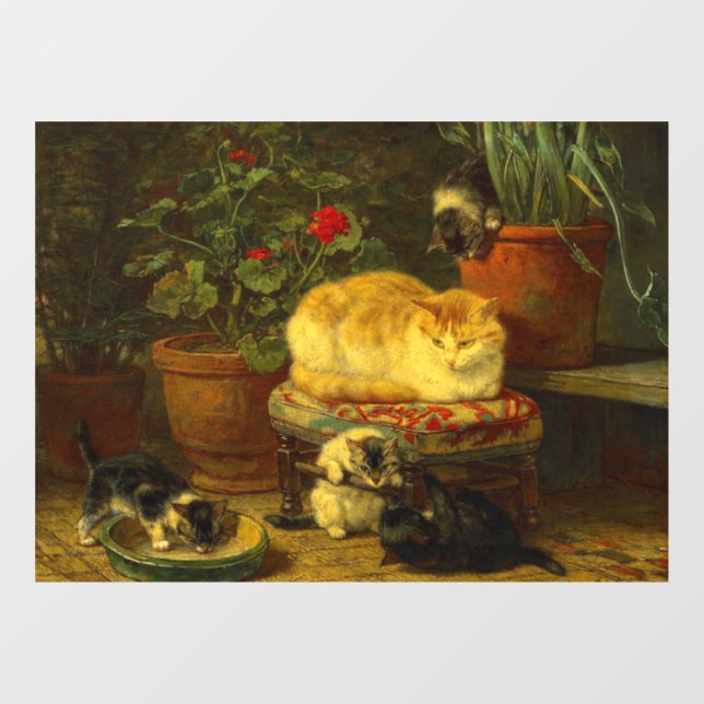 Kittens at Play Window Cling (Sheet)