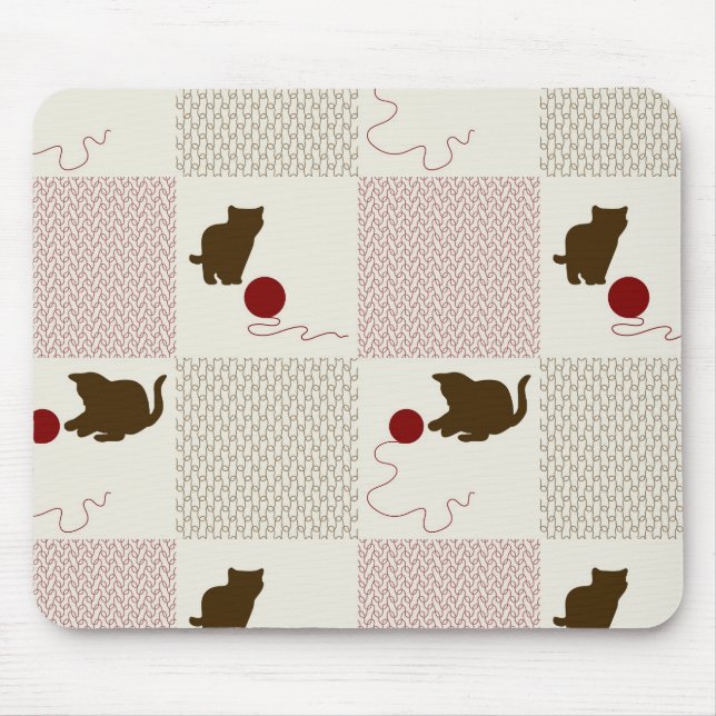 Kittens Backgrounds Mouse Mat (Front)