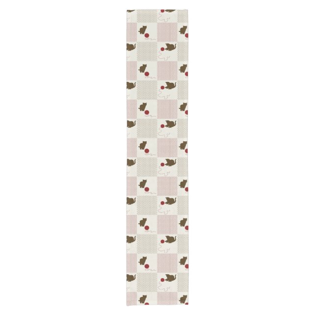 Kittens Backgrounds Short Table Runner (Front)