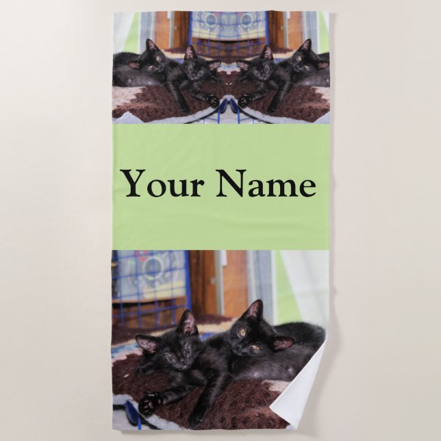 Kittens Beach Towel (Front)