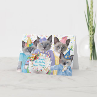 Kittens Birthday Party Card