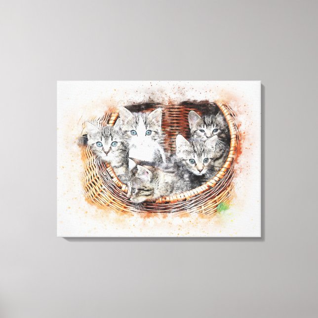 Kittens Canvas Print (Front)