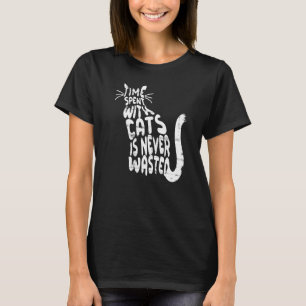 Kittens Cats Owner Kitty Purr Meow Typographic T-Shirt