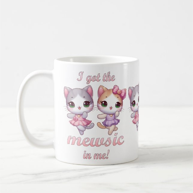 Kittens Dancing  Coffee Mug (Left)