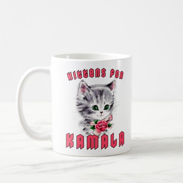 Kittens for Kamala Coffee Mug (Left)