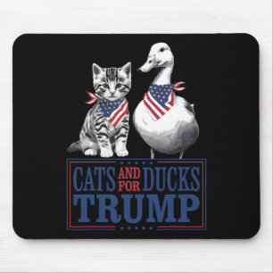 Kittens For Trump 2024 Cats And Ducks For Trump Va Mouse Mat