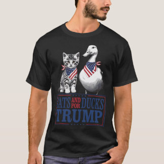 Kittens For Trump Cats And Ducks For Trump Vance T-Shirt