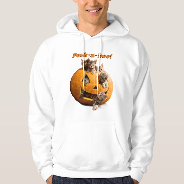 Kittens in Jack-o-Lantern Hoodie (Front)
