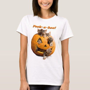 Kittens in Jack-o-Lantern T-Shirt