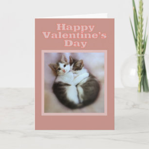 Kittens in Love Happy Valentine's Day Holiday Card