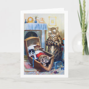 Kittens in the Cradle Card