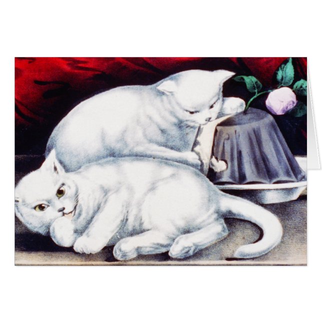 Kittens on the Table - Vintage Fine Art (Front Horizontal)