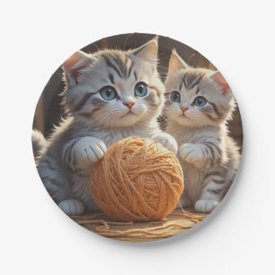 Kittens Paper Plate