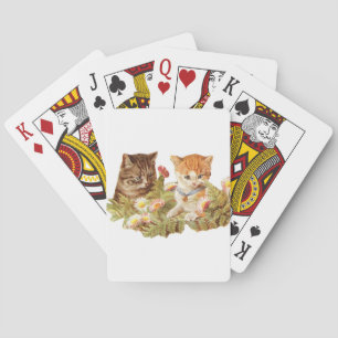 Kittens Playing Cards