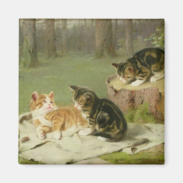 Kittens Playing Magnet (Front)