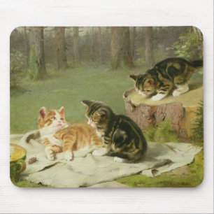 Kittens Playing Mouse Mat