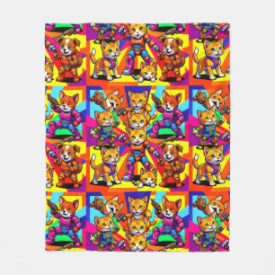 Kittens - Puppies  Fleece Blanket
