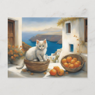 Kitten's Seaside Retreat Postcard