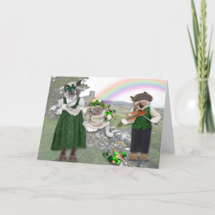 Kitten's St. Patrick's Day Greeting Card