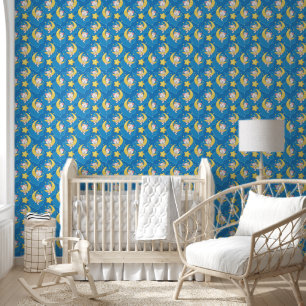 Kittens, Stars and Moons Nursery Wallpaper