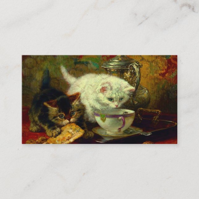 Kittens Tea Party Enclosure Card (Front)