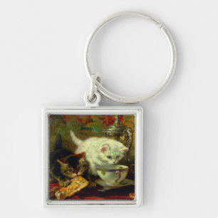 Kittens Tea Party Key Ring