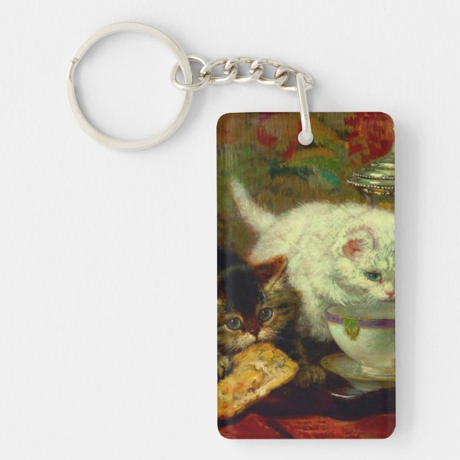 Kittens Tea Party Key Ring (Front)