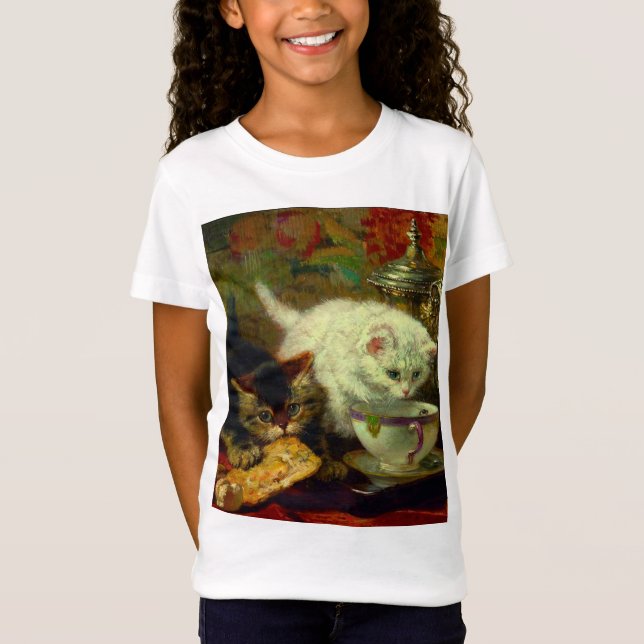 Kittens Tea Party T-Shirt (Front)
