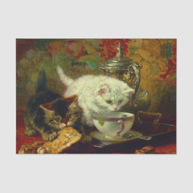 Kittens Tea Party Tissue Paper (Front)