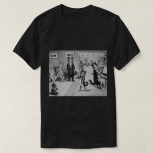 Kittens Violinist, Louis Wain T-Shirt
