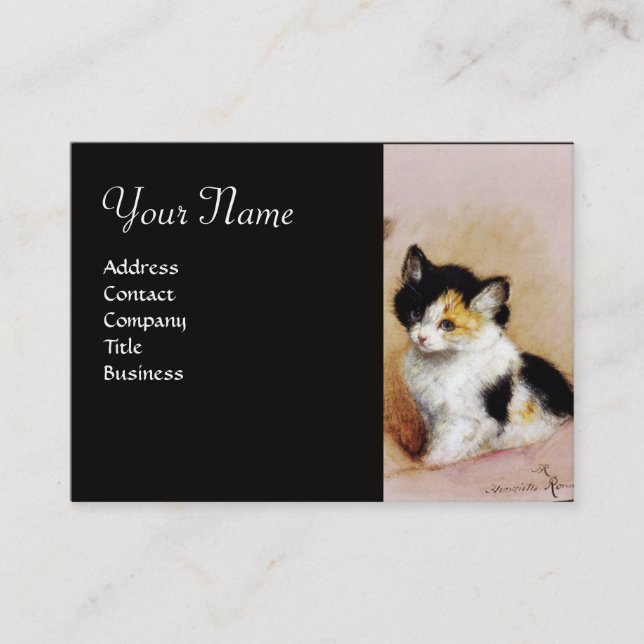 KITTENS Waking up Business Card (Front)