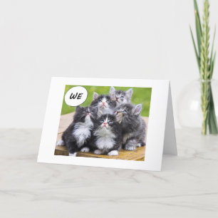 KITTENS WANT TO WISH BEST FRIEND HAPPY BIRTHDAY CARD