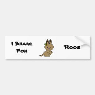 Kittie Kangaroo Bumper Sticker